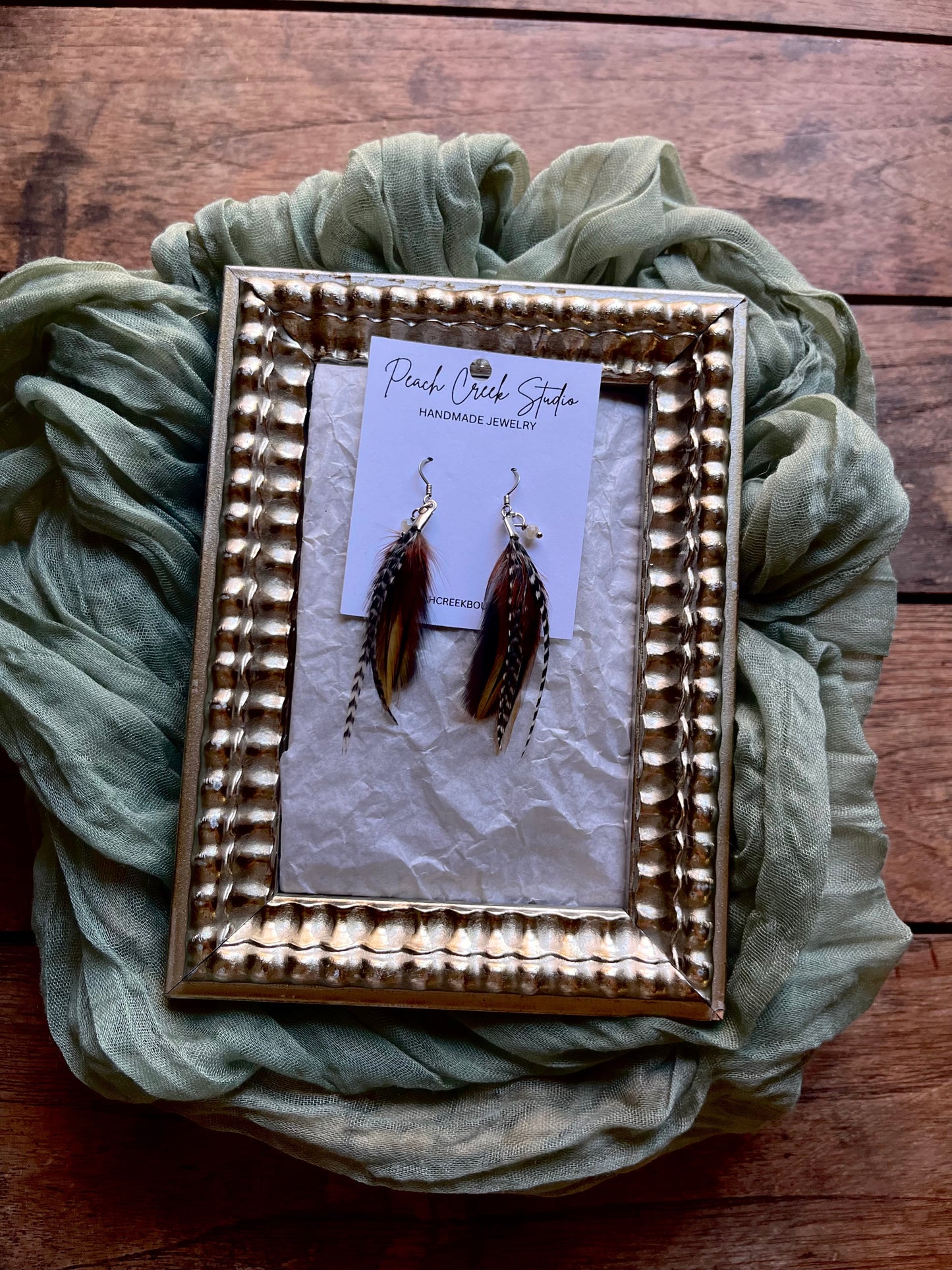 Petite Feather Earrings – 3” Handmade Boho Jewelry