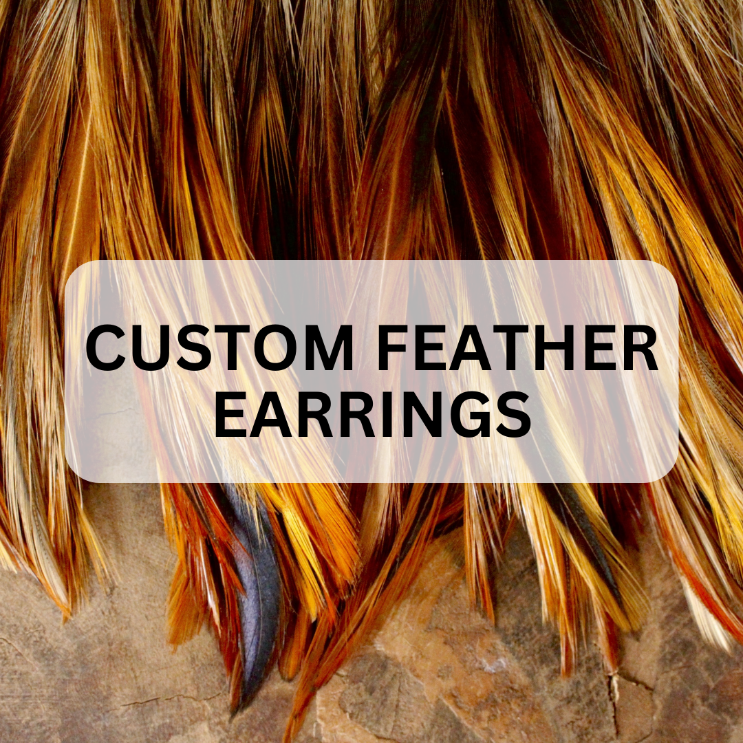 Custom Feather Earrings